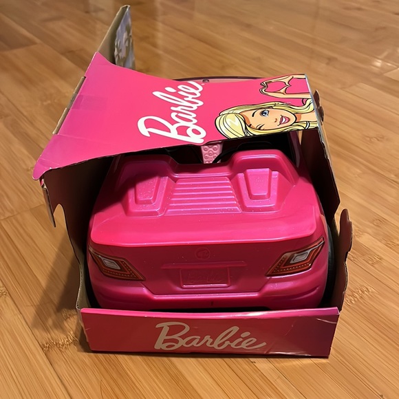 Barbie Pink Convertible 2-Seater Vehicle Doll Accessory With Rolling Wheels - Picture 3 of 9